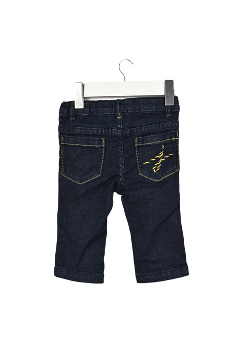 A Navy Jeans from Jacadi in size 3-6M for boy. (Back View)