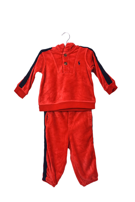 A Red Sweatshirts from Ralph Lauren in size 6-12M for boy. (Front View)