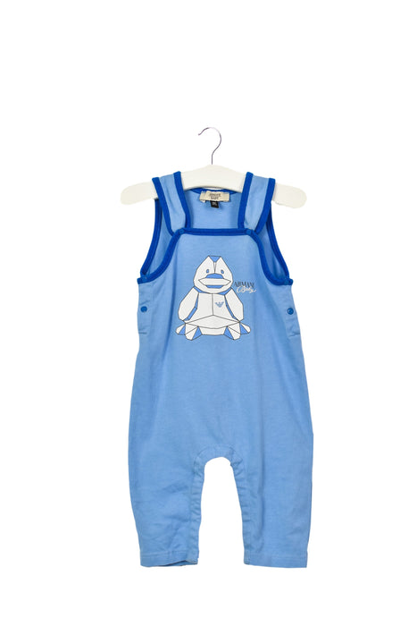 A Blue Jumpsuits from Armani in size 0-3M for boy. (Front View)