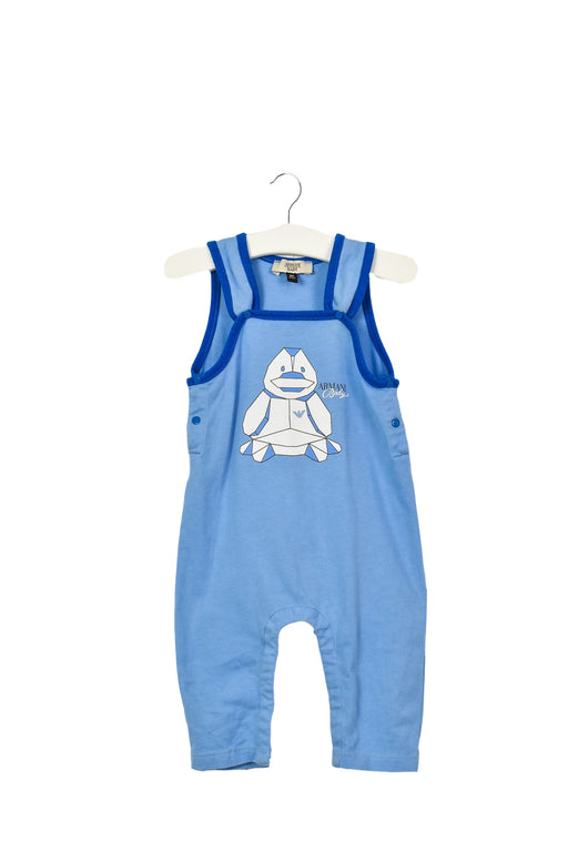 A Blue Jumpsuits from Armani in size 0-3M for boy. (Front View)