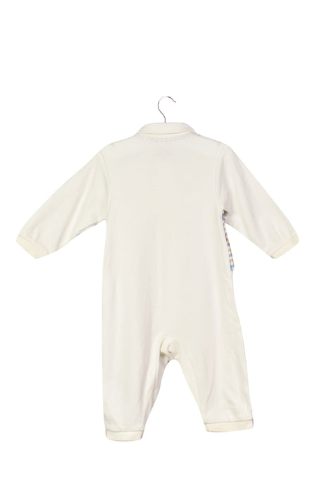 A White Long Sleeve Jumpsuits from Chickeeduck in size 6-12M for boy. (Back View)