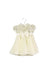 A White Short Sleeve Dresses from Aletta in size 3-6M for girl. (Front View)