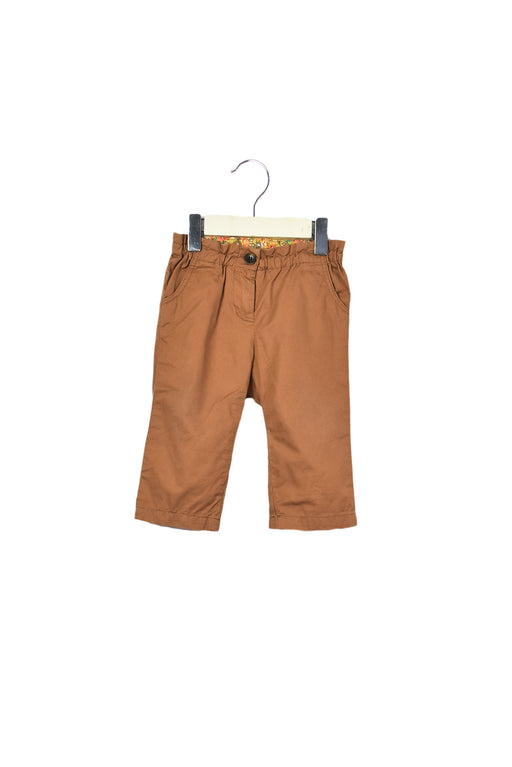 A Brown Casual Pants from Bonpoint in size 6-12M for girl. (Front View)