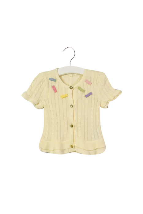 A Beige Short Sleeve Tops from Nicholas & Bears in size 12-18M for girl. (Front View)
