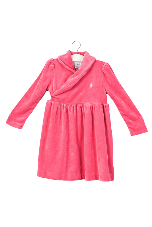 A Pink Long Sleeve Dresses from Ralph Lauren in size 18-24M for girl. (Front View)