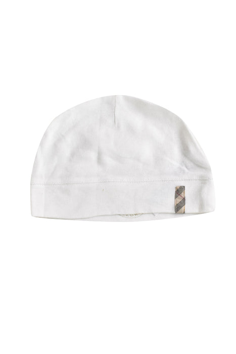 A White Hats Beanies & Caps from Burberry in size 3-6M for boy. (Front View)