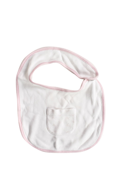 A White Bibs from Armani in size O/S for girl. (Front View)