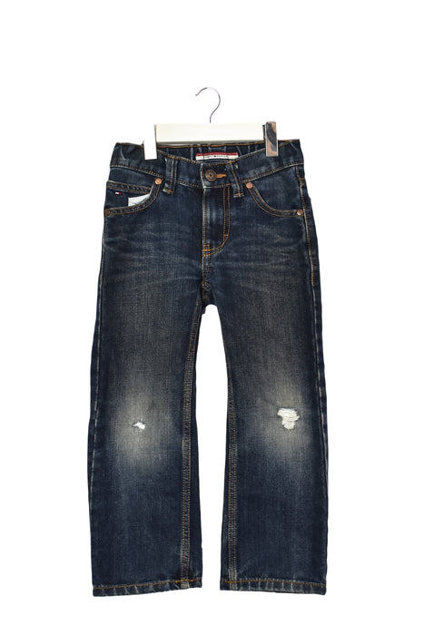 A Blue Jeans from Tommy Hilfiger in size 4T for boy. (Front View)