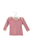 A Pink Long Sleeve Tops from Dimples in size 0-3M for girl. (Front View)