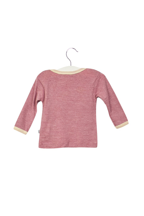 A Pink Long Sleeve Tops from Dimples in size 0-3M for girl. (Back View)
