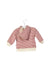 A Pink Zippered Sweatshirts from Dimples in size 0-3M for girl. (Back View)