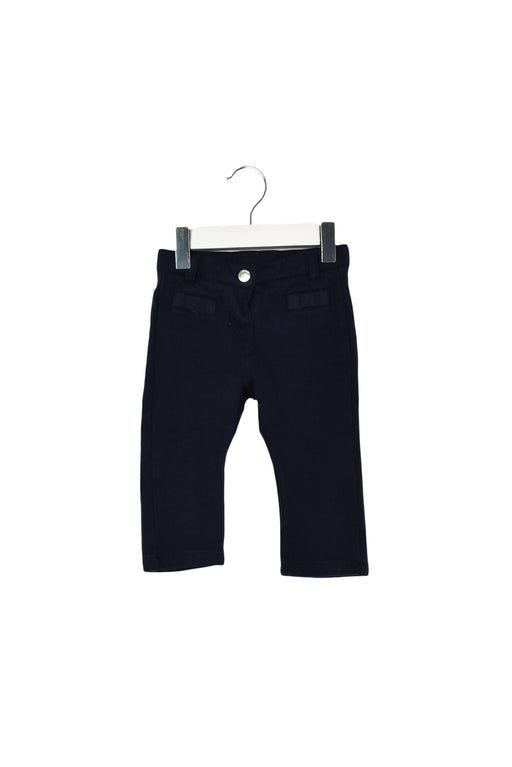 A Navy Casual Pants from Jacadi in size 6-12M for girl. (Front View)