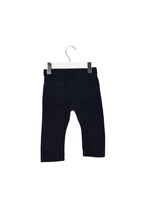 A Navy Casual Pants from Jacadi in size 6-12M for girl. (Back View)
