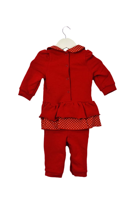 A Red Long Sleeve Jumpsuits from Nicholas & Bears in size 3-6M for girl. (Back View)