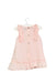 A Pink Short Sleeve Dresses from Tartine et Chocolat in size 3-6M for girl. (Back View)