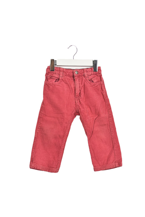 A Pink Casual Pants from Petit Bateau in size 12-18M for girl. (Front View)