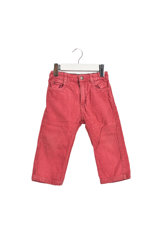A Pink Casual Pants from Petit Bateau in size 12-18M for girl. (Front View)