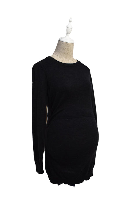 A Black Long Sleeve Dresses from Boob in size S for maternity. (Front View)