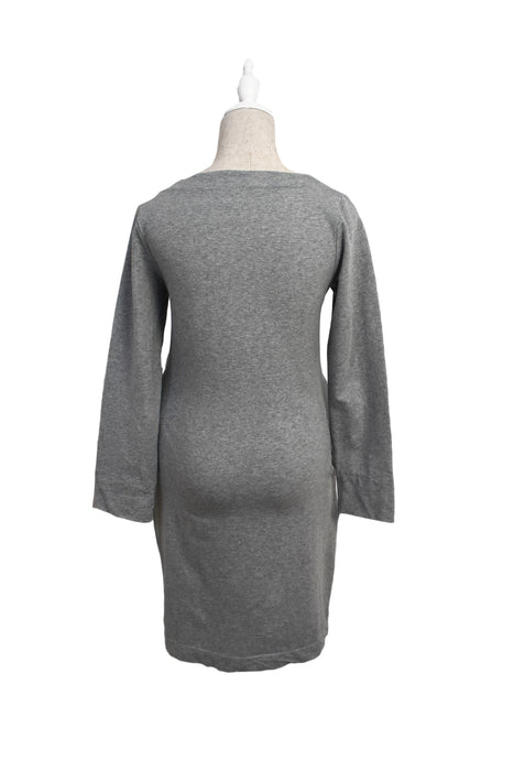 A Grey Long Sleeve Dresses from Boob in size S for maternity. (Back View)