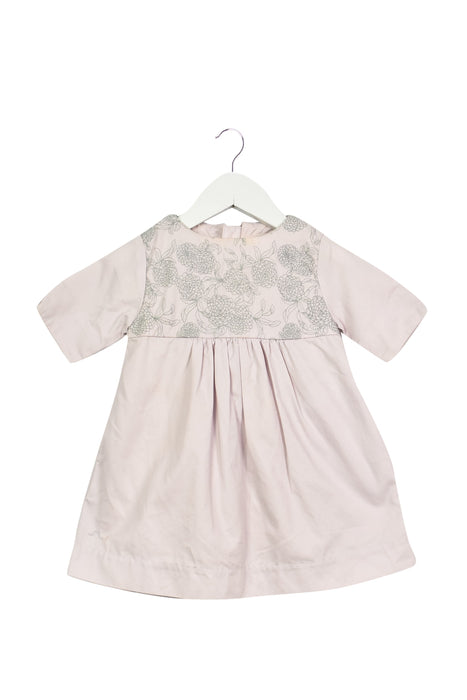 A Purple Long Sleeve Dresses from null in size 12-18M for girl. (Front View)