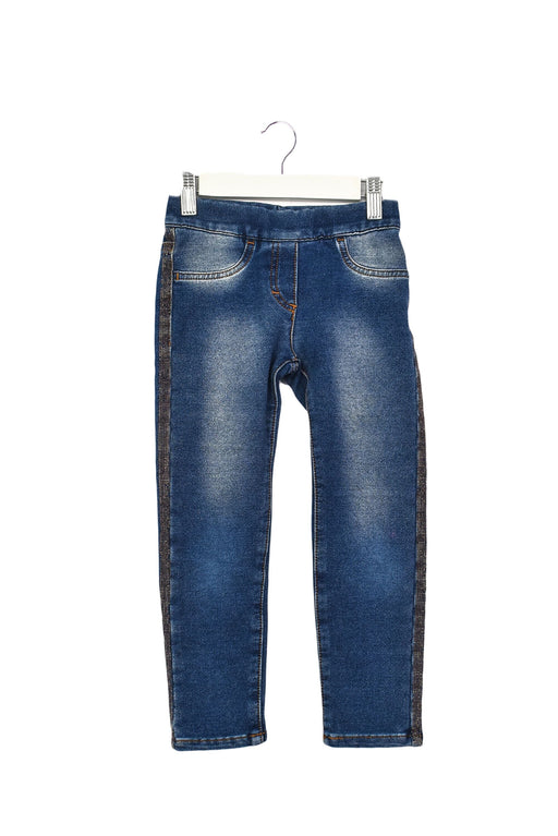 A Navy Jeggings from Monnalisa in size 5T for girl. (Front View)