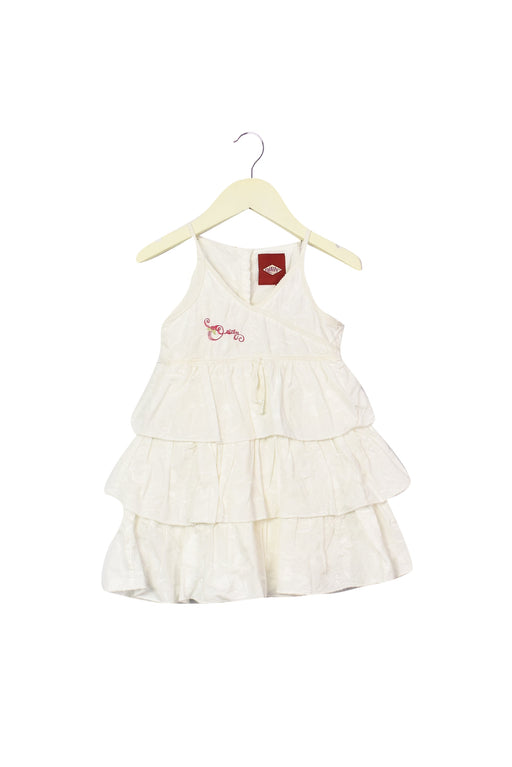 A White Sleeveless Dresses from Oilily in size 12-18M for girl. (Front View)