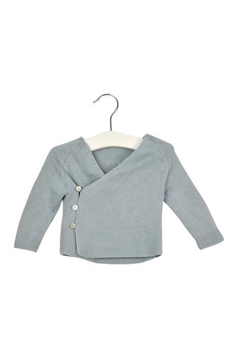 A Blue Cardigans from Dior in size 0-3M for girl. (Front View)