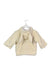 A White Bathrobes from Bonpoint in size 6-12M for neutral. (Back View)