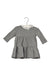 A Silver Long Sleeve Dresses from Il Gufo in size 3-6M for girl. (Front View)