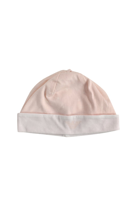 A Beige Hats Beanies & Caps from Armani in size 0-3M for girl. (Front View)