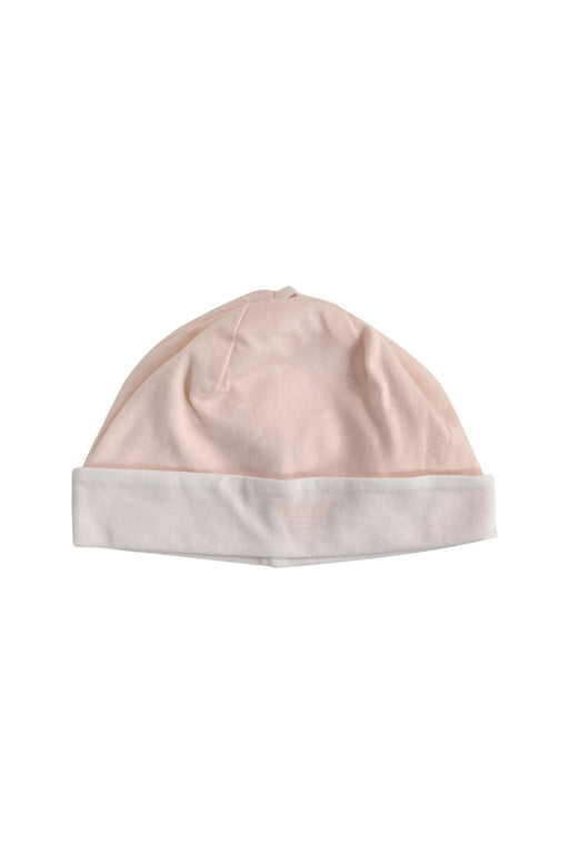 A Beige Hats Beanies & Caps from Armani in size 0-3M for girl. (Front View)
