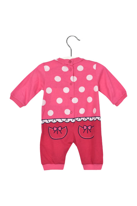 A Pink Long Sleeve Jumpsuits from Chicco in size 0-3M for girl. (Back View)