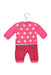 A Pink Long Sleeve Jumpsuits from Chicco in size 0-3M for girl. (Back View)