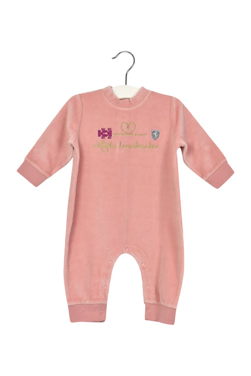 A Pink Long Sleeve Jumpsuits from Ferrari in size 3-6M for girl. (Front View)