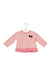 A Pink Long Sleeve Tops from Chicco in size 0-3M for girl. (Front View)