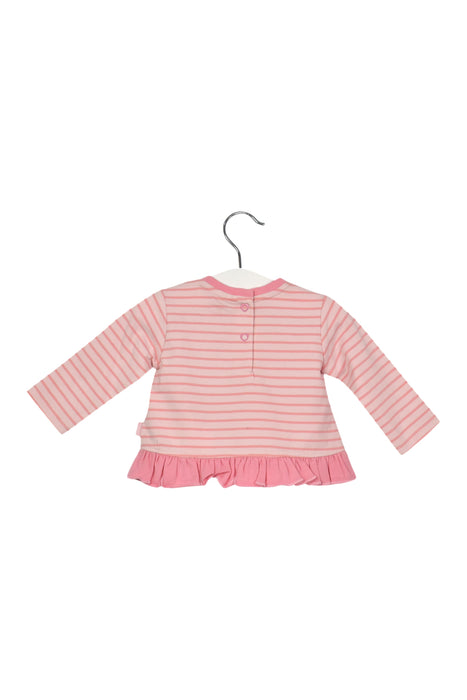 A Pink Long Sleeve Tops from Chicco in size 0-3M for girl. (Back View)
