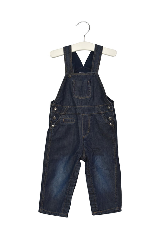 A Navy Long Overalls from Marese in size 6-12M for boy. (Front View)