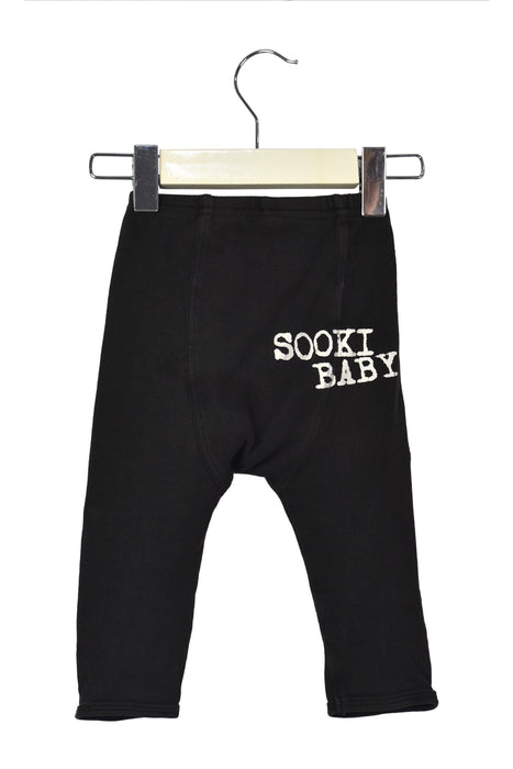 A Black Casual Pants from SOOKIbaby in size 3-6M for boy. (Back View)