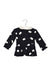 A Black Long Sleeve Dresses from Armani in size 3-6M for girl. (Front View)