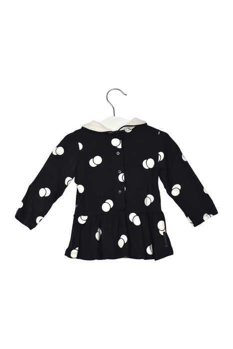 A Black Long Sleeve Dresses from Armani in size 3-6M for girl. (Back View)