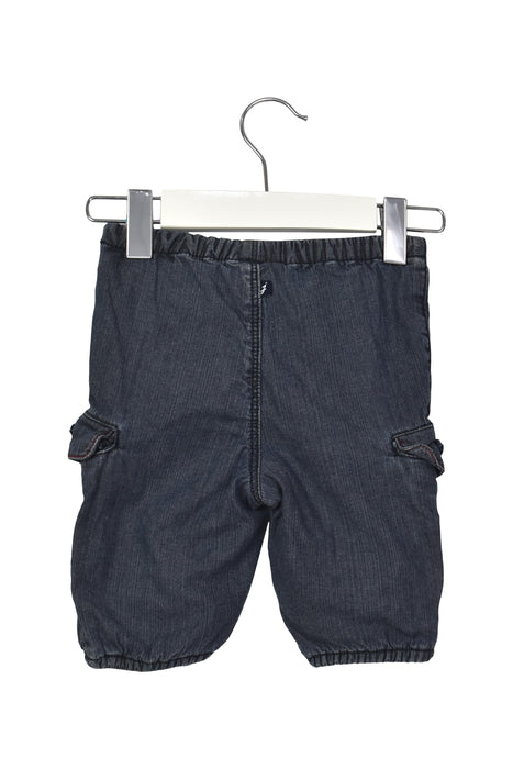 A Blue Casual Pants from Jacadi in size 0-3M for girl. (Back View)