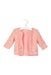 A Pink Cardigans from Noukie's in size 6-12M for girl. (Front View)