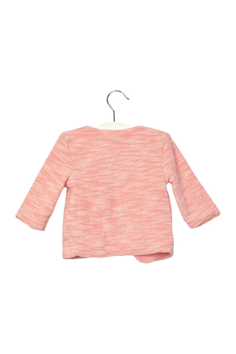 A Pink Cardigans from Noukie's in size 6-12M for girl. (Back View)
