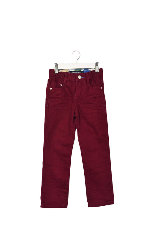 A Burgundy Casual Pants from Boden in size 4T for boy. (Front View)