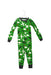 A Green Pyjama Sets from Boden in size 5T for boy. (Front View)