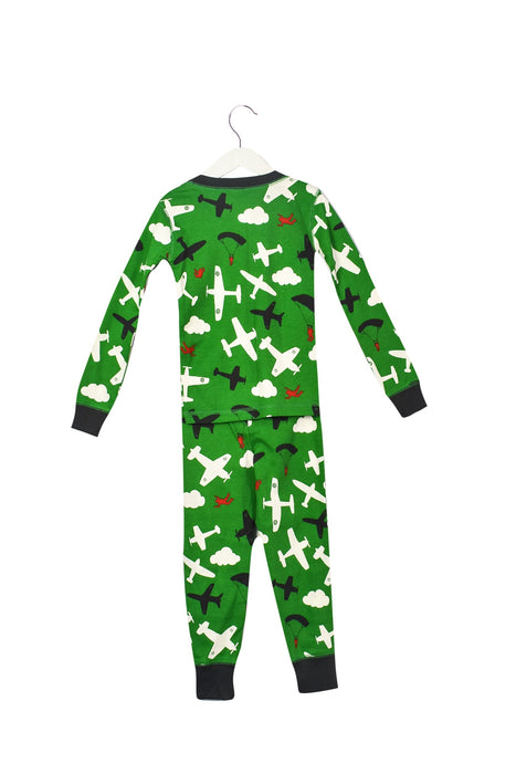 A Green Pyjama Sets from Boden in size 5T for boy. (Back View)