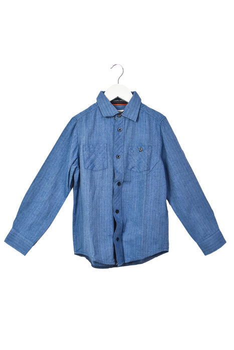 A Blue Shirts from Cyrillus in size 8Y for boy. (Front View)