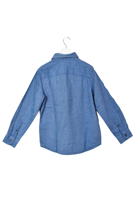 A Blue Shirts from Cyrillus in size 8Y for boy. (Back View)