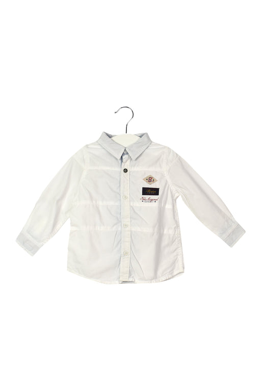 A White Shirts from IKKS in size 6-12M for boy. (Front View)