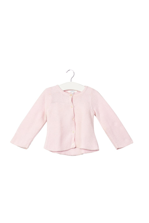 A Pink Cardigans from Jacadi in size 6-12M for girl. (Front View)